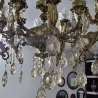 لوستر ۱۰ شاخه ی برنجی|لوستر و چراغ آویز|پاکدشت, پاکدشت (مامازند)|دیوار