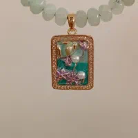 نیم ست مروارید پرورشی،آکوامارین و عقیق|جواهرات|تهران, حکیمیه|دیوار