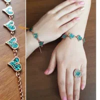 زیورآلات وظروف فیروزه کوبی شده