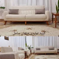 مبل(کمجا)راحتی مدل پانیذ 7نفره شرکتی با قیمت واقعی|مبلمان خانگی و میز عسلی|قزوین, |دیوار