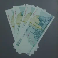 ۴ برگ اسکناس ۲۰۰ تومانی سریال نو بانکی طرح چوگان|کلکسیون سکه، تمبر، اسکناس|تهران, فلسطین (میدان انقلاب)|دیوار