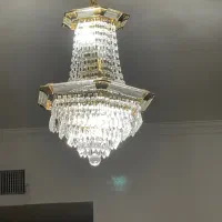 سه عدد لوستر کریستال
