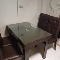 میز ناهارخوری ۴ نفره نو چرم
