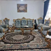 مبل سلطنتی ۹نفره|مبلمان خانگی و میز عسلی|ری, شهرک نظامی|دیوار