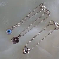 آویز ساعت نقره