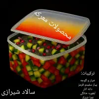 سالاد فصل و شیرازی