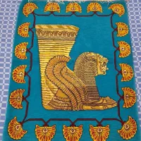 تابلو فرش ابریشم