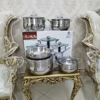 سرویس قابلمه استیل کفه چدن ضخیم مارک معروف oms ترک|ظروف پختوپز|تهران, سهروردی|دیوار