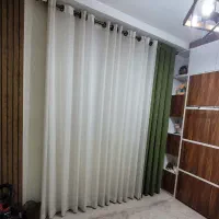 پرده دکور حریر و آستر