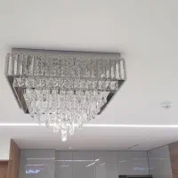لوستر کریستالی سقفی|لوستر و چراغ آویز|اصفهان, باغ دریاچه|دیوار