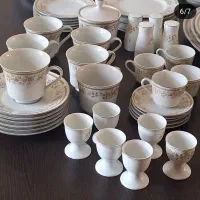 ظروف چینی ژاپن ۶ نفره ۸۰ پارچه|ظروف سرو و پذیرایی|تهران, آسمان|دیوار