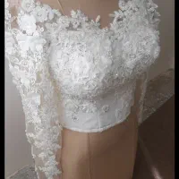 فروش تعدادی بالاتنه لباس عروس ساده و گیپور دوزی