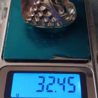 نگشتر نقره دستساز آمیترین اصل ۳۲ گرم|جواهرات|بندرعباس, |دیوار