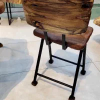 صندلی چوبی روستیک چوب گردو صندلی ناهارخوری خاص|میز و صندلی غذاخوری|مشهد, الهیه|دیوار