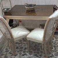 مبل ۹ نفره  میز نهارخوری  ۴ نفره ویترین دکور شیشه|مبلمان خانگی و میز عسلی|اصفهان, گرکان|دیوار