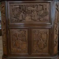 بوفه بار قدیمی عتیقه ژاپنی قرن ۱۹ میلادی