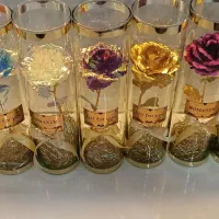 گل کریستالی شیشه ای