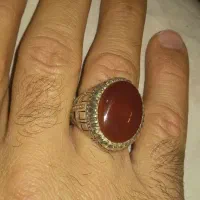 انگشتر عقیق یمن جگری اصل