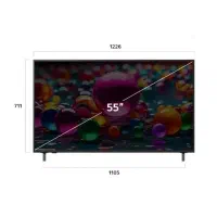 تلویزیون 55 اینچ الجی 2025 پک امارات|تلویزیون و پروژکتور|مشهد, کوی المهدی|دیوار