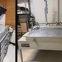 ست دستگاه های چاپ دستی سیلک اسکرین