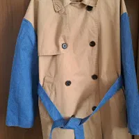 ترنج کت کوتاه خارجی با استین جین