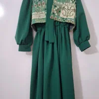 پیراهن بلند|لباس|کاکی, |دیوار