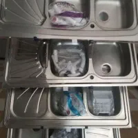 سینک دوقلواستیل براق|مصالح و تجهیزات ساختمان|بروجرد, |دیوار