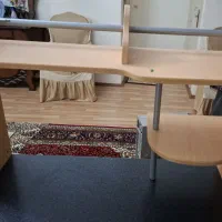 میز دو طبقه رایانه و کار