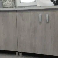 کابینت فلزی با گاز پنج شعله و سینگ|آب‌چکان و نظم‌دهنده ظروف|بلبان آباد, |دیوار