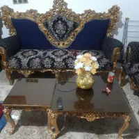 مبل سلطنتی شیک ۷ نفره|مبلمان خانگی و میز عسلی|خرم‌آباد, |دیوار