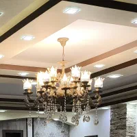 لوستر برنجی|لوستر و چراغ آویز|لنجان, |دیوار