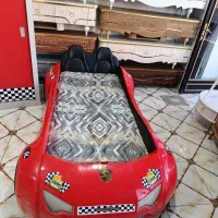 سرویس تخت و خواب یک نفره طرح ماشینی در حد صفر|تخت و سرویس خواب|مهاباد (آذربایجان غربی), |دیوار