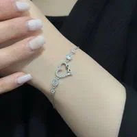 دستبند نقره قلب بینهایت کدheart07 کادویی تولد و...