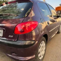 206 تیپ ۵ بادمجانی تمیز مدل ۹۸|خودرو سواری و وانت|تهران, پونک|دیوار