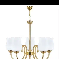 لوستر  ۵ شعله ساعت دیواری و لحاف دونفره