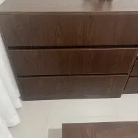 تخت خواب 2 نفره با کمد چوب ام دی اف|تخت و سرویس خواب|رامسر, |دیوار