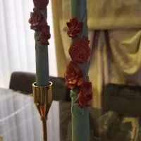 شمع یلدا با طرح انار و گل زیبا ساخت با مواددرجه یک|صنایع دستی و سایر لوازم تزئینی|تهران, قیطریه|دیوار