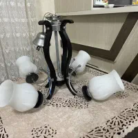 لوستر چوبی 4 شاخه|لوستر و چراغ آویز|رشت, کوی مهر|دیوار