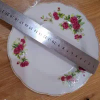 پیش دستی میوه خوری گل سرخی