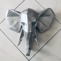 مجسمه فیل اوریگامی