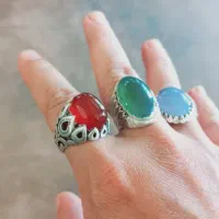 انگشتر فیروزه و عقیق|جواهرات|شیراز, شهرک ولیعصر|دیوار