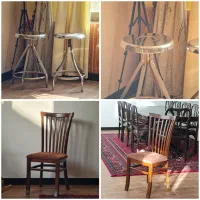 ۵ عدد صندلی ( فلزی آزمایشگاهی و چوبی )
