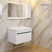 روشویی کابینتی سفید مدل آستر 60*40