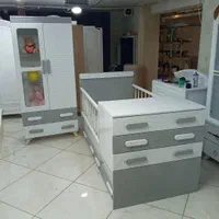 سیسمونی تخت و کمد نوزاد بچه اتاق کودک سرویس خو