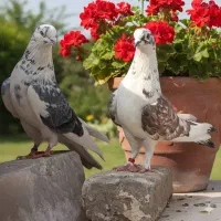 کفترهای پرشی آسمون خراش|پرنده|مشکین‌دشت, |دیوار