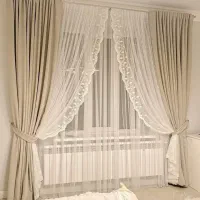 دوعدد پرده قاپی وچهاره عدد دکر مخمل شنل