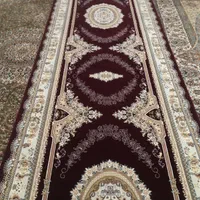 فرش ماشینی زمینه زرشکی عرض 1.5 متر و طول 5 متر