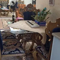 مبل استیل نه نفره همراه میز ناهار خوری|مبلمان خانگی و میز عسلی|قرچک, پارس سرام|دیوار
