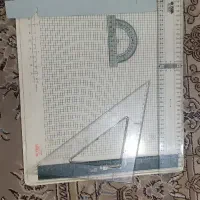 تخته رسم نقشه کشی نو با لوازم کامل