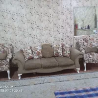 مبل هفت نفره و دستک پرده کاملا سالم وپر بار|مبلمان خانگی و میز عسلی|مشهد, پورسینا|دیوار